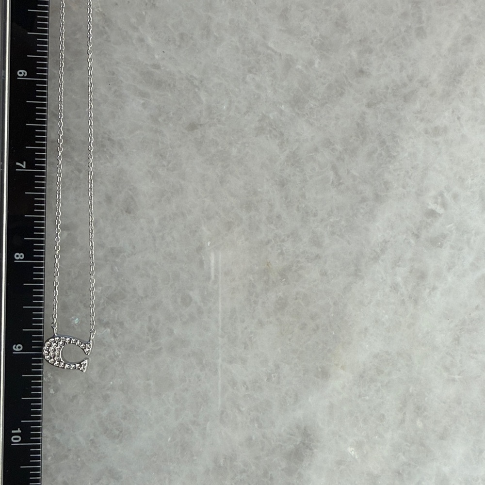 Coach Silver Necklace Minimalist Design - Picture 4 of 5